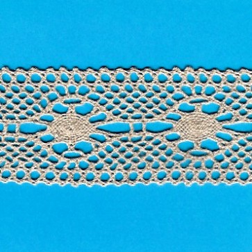 N764 PIZZO MISTO LINO COTONE H*60mm (10)
