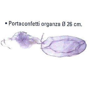 PORTACONFETTI ORGANZA 26cm TIRANTE k(10)