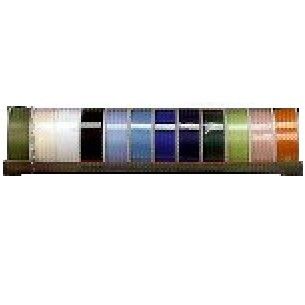 SCAFFALE AD INCASTRO PER NASTRI 12x57cm