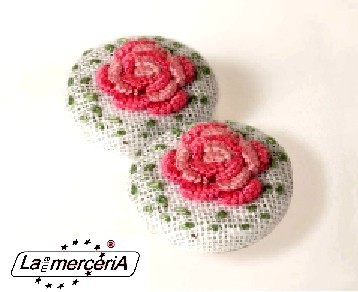 BOTTONI ROTONDI DA RICAMARE 3pz DA 29mm