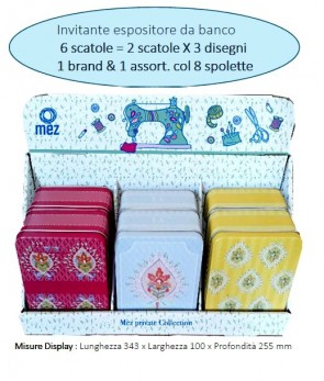 DISPLAY TRE CERCHI SCATOLA CON 8 ROTOLI