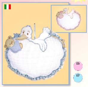 FN977.B COCCARDA NUVOLA CICOGNA