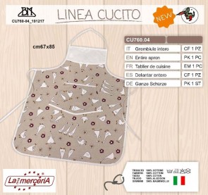 CU760.04 GREMBIULE CON TELA AIDA