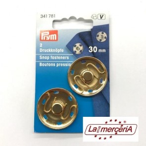 341781 BOTT.AUTOMAT.OTTONE 30mm 2pz ORO