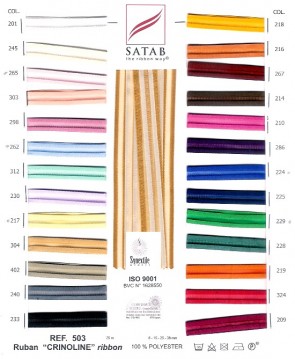 NASTRO SATIN CRINOLINE 8mm (25)