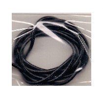 667722 LACCIO CUOIO NERO 2mm 1m