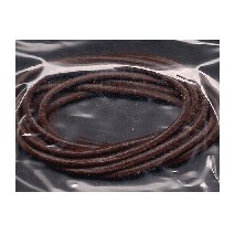 667714 LACCIO CUOIO MARRONE 2mm 1m