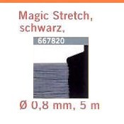 667820 FILO M ELAST NERO 0,8mm 5m