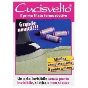 CUCISVELTO TERMOADESIVO NERO blist12x50m