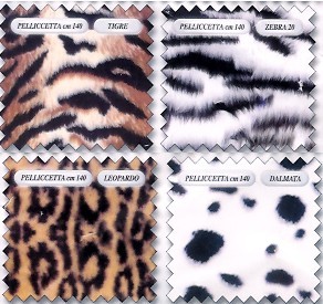 TESSUTO PELLICCETTA 684 H140 2/3 COLORI