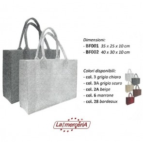 BF002 BORSA FELTRO 40X30X10cm