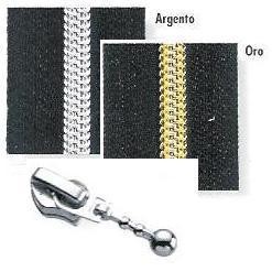 CERNIERE 6 SPIR ORO/ARG DIV. YKK 60cm