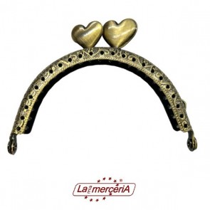 AB272 CHIUSURA METALLO C/CUORE 8,5x5,5cm