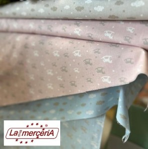 TESSUTO FLAMINGO 100% COTONINA H.145cm