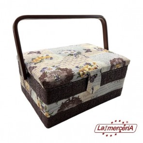 CE703 CESTO PORTALAVORO INTRECCIATO