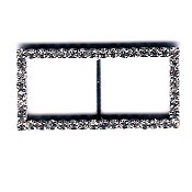 PSRE44 FIBBIA STRASS RETT. 18x44 mm (2)