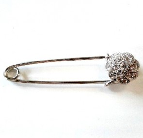 SPILLE KILT NICHEL E STRASS cm 7,5 (3)