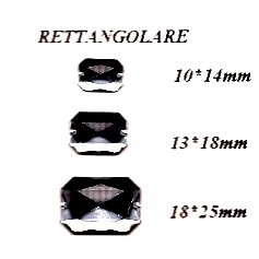 STRASS ACRILICO RETT-1014 mm10x14x35pz