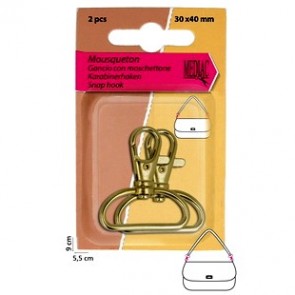 M00646 GANCI MOSCHETTONE mm.25x40 2pz
