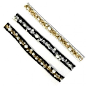 09926 PASSAM. TRECCIA LAME' E PERLE (10)