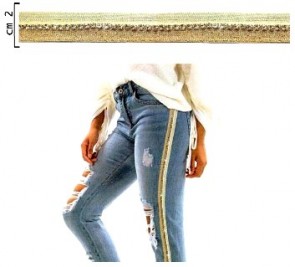 1832 PASSAM.ELAST. C/STRASS H. 2 cm (9)