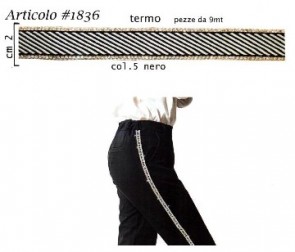 1836 PASSAMANERIA C/STRASS H. 2 cm (9)