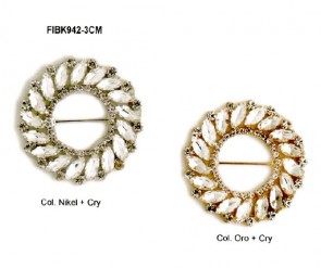 FIBK942-3CM FIBBIA STRASS VETRO 3cm