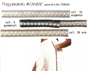 CH1830 PASSAMANERIA PERLE H.3,5cm (4,5)