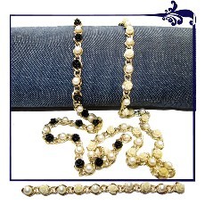 NR0215 PASSAMANERIA CATENA C/PERLE (4,5)