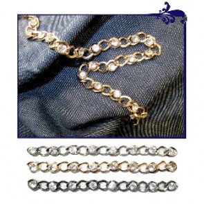 NR0220 PASSAMAN. CATENA C/STRASS (4,5)