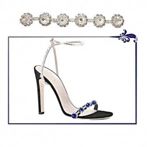 CH618 PASSAM. METAL PERLE E STRASS (4,5)