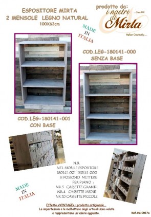 MOBILE ESPOSITORE LEGNO 98x63x28 CON B.