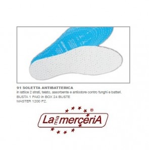 SOLETTE ANTIBATTERICHE 1 paio