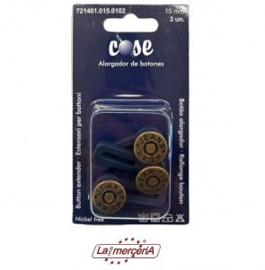721401 BOTTONI JEANS 15mm EXTENS 3pz