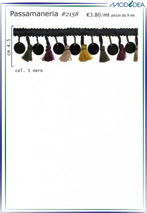 2158 FRANGIA FIOCCH/PAILL. H.4,5cm (9)