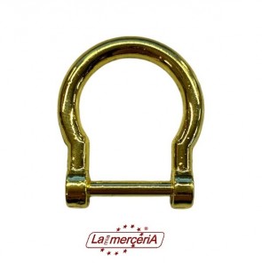 MA207 GANCI METALLO ORO/ARG PER BORSE 4p