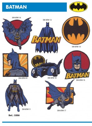APPLICAZIONI RICAMATE BATMAN