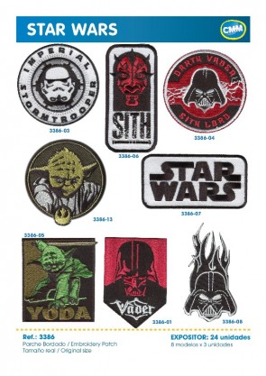 APPLICAZIONI RICAMATE STAR WARS