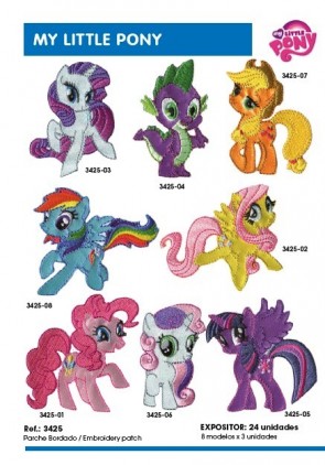 APPLICAZIONI RICAMATE LITTLE PONY