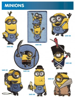 APPLICAZIONI RICAMATE MINIONS
