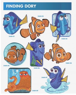APPLICAZIONI RICAMATE FINDING DORY