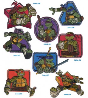APPLICAZIONI RICAMATE NINJA TURTLES