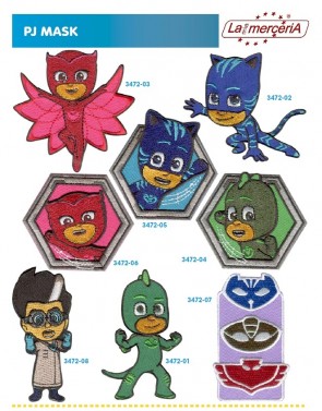 APPLICAZIONI RICAMATE PJ-MASKS