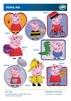 APPLICAZIONI RICAMATE PEPPA PIG