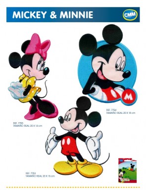 APPLICAZIONI RICAMATE MINNIE 200x130mm