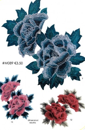 APPLICAZIONE RICAMATA FIORE M089 (2)