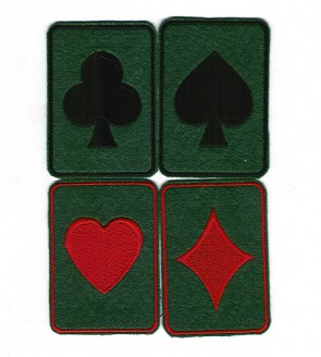 APPLICAZIONI RICAMATE CARTE AP8802.4 4pz