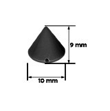 BORCHIE CONICHE DA CUCIRE 60655 10x9mm
