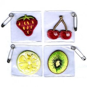 APPLICAZIONI RICAMATE FRUTTA*SPILLA (8)