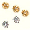 PALLINA STRASS METALLO 8mm (12)